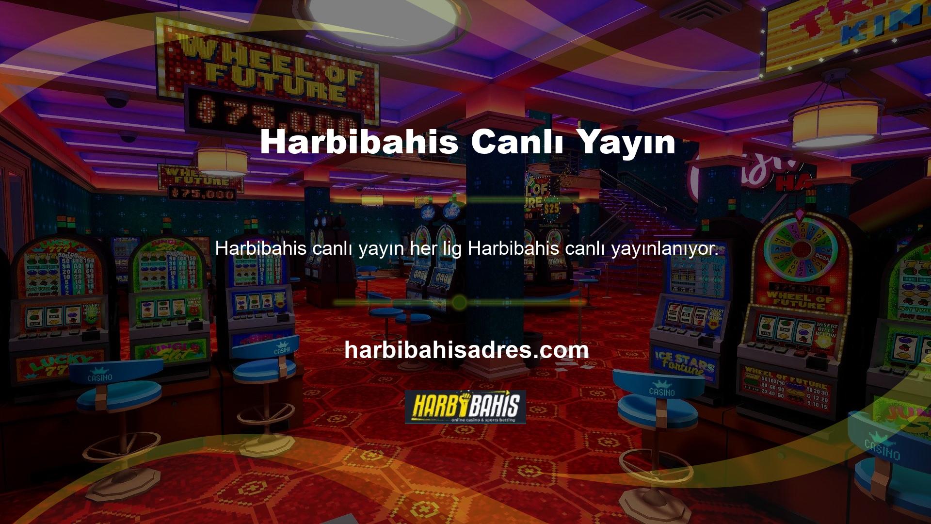 Keno’nun ana liginin ve Türkiye liginin yayın kolu olan Harbibahis, her büyük ligden daha az bilinenlere kadar tüm kanallarda canlı bahis imkanı sunuyor